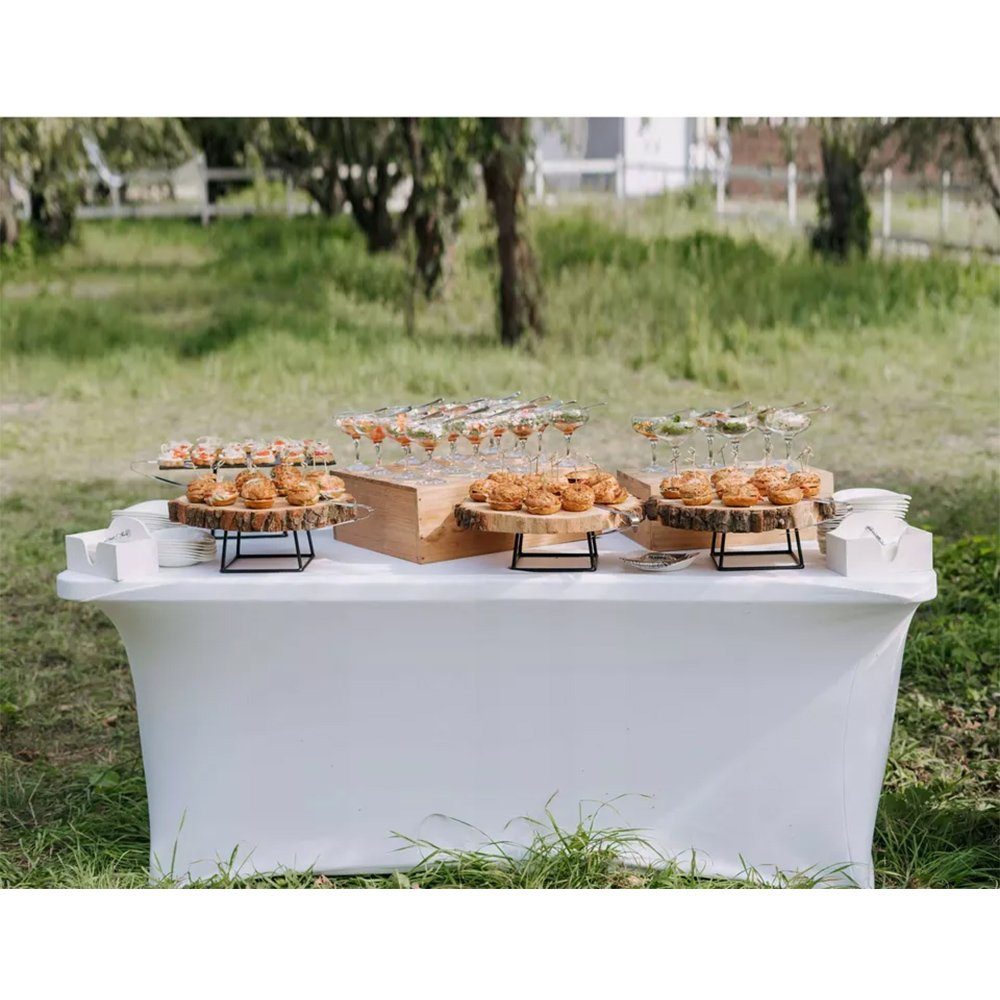 GreenBlue Tischdecke GB371/GB372 Catering Tischdecke 180x75x74 cm, Stretch Husse, Elastische Husse für Buffet, Hochzeit & Party – Bild 4 von 4