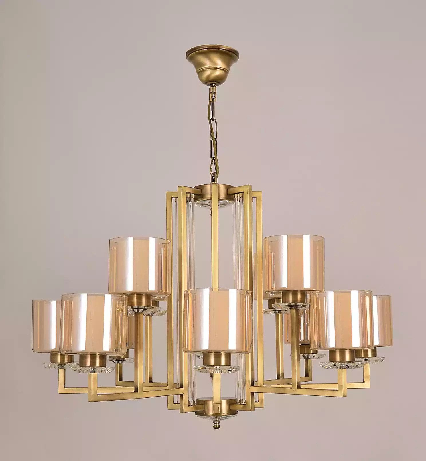 JVmoebel Deckenleuchten Französische Design Lampen Leuchte Wohnzimmer Leuchten Deckenlampe, Made in Europa