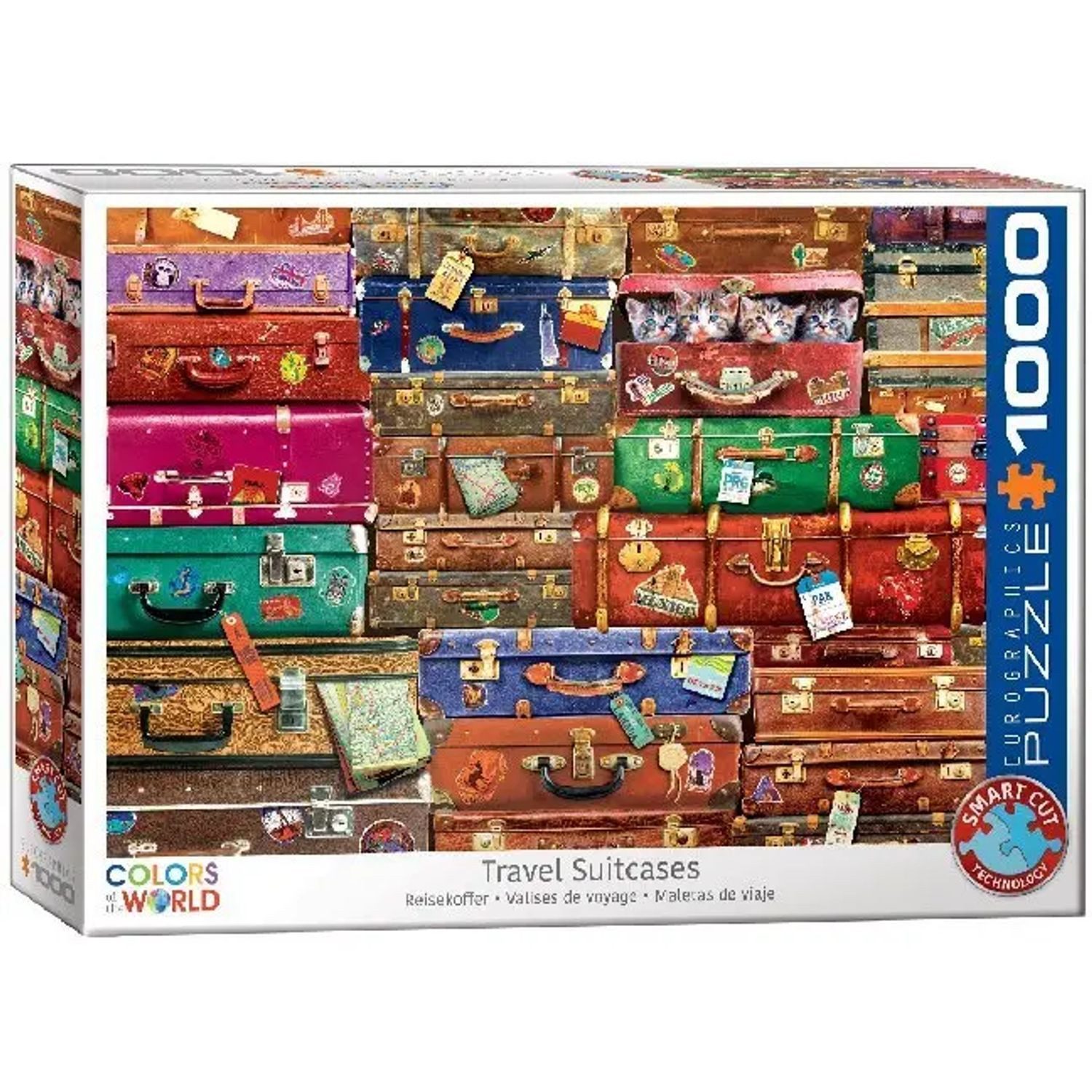 EUROGRAPHICS Puzzle Reisekoffer (Puzzle), 1000 Puzzleteile
