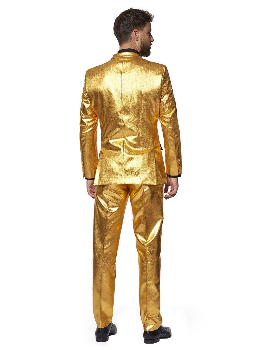 Opposuits Anzug Groovy Gold Kostüm Anzug - für Karneval Silvester Going for Gold: Bling-Bling zum Anziehen
