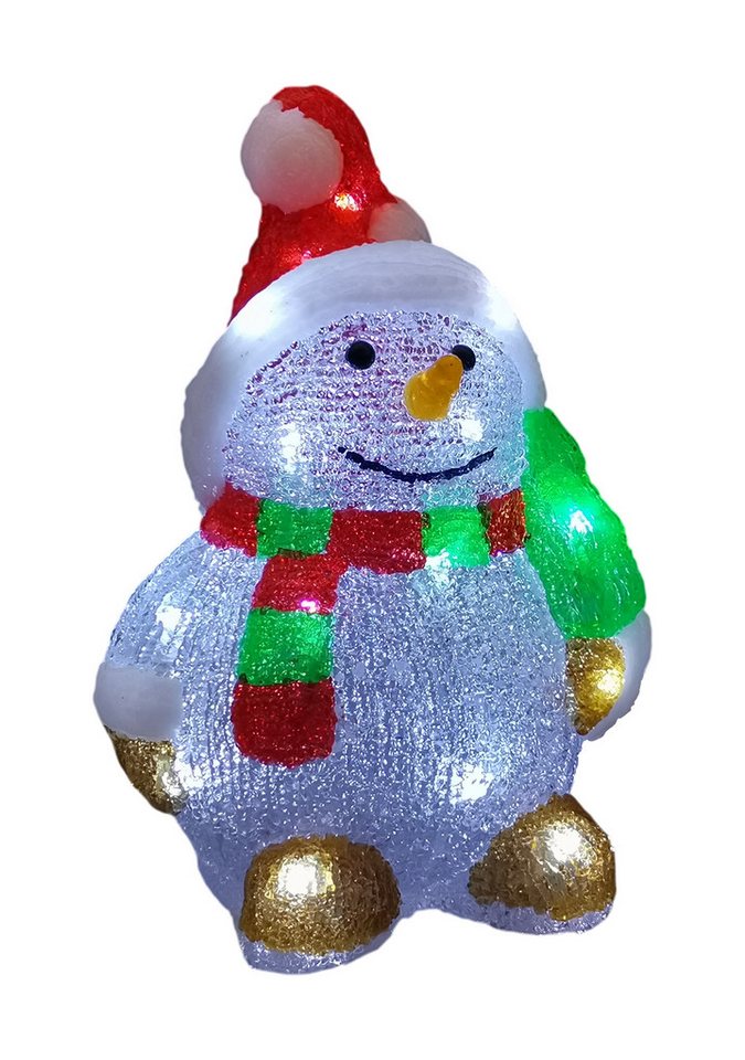 OTTO home LED Dekofigur Acryl Figur GAVVEN mit warmweißen LED's, LED fest integriert, Batteriebetrieb (3xAA) mit 6/18 Std. Timer, Zuleitung …