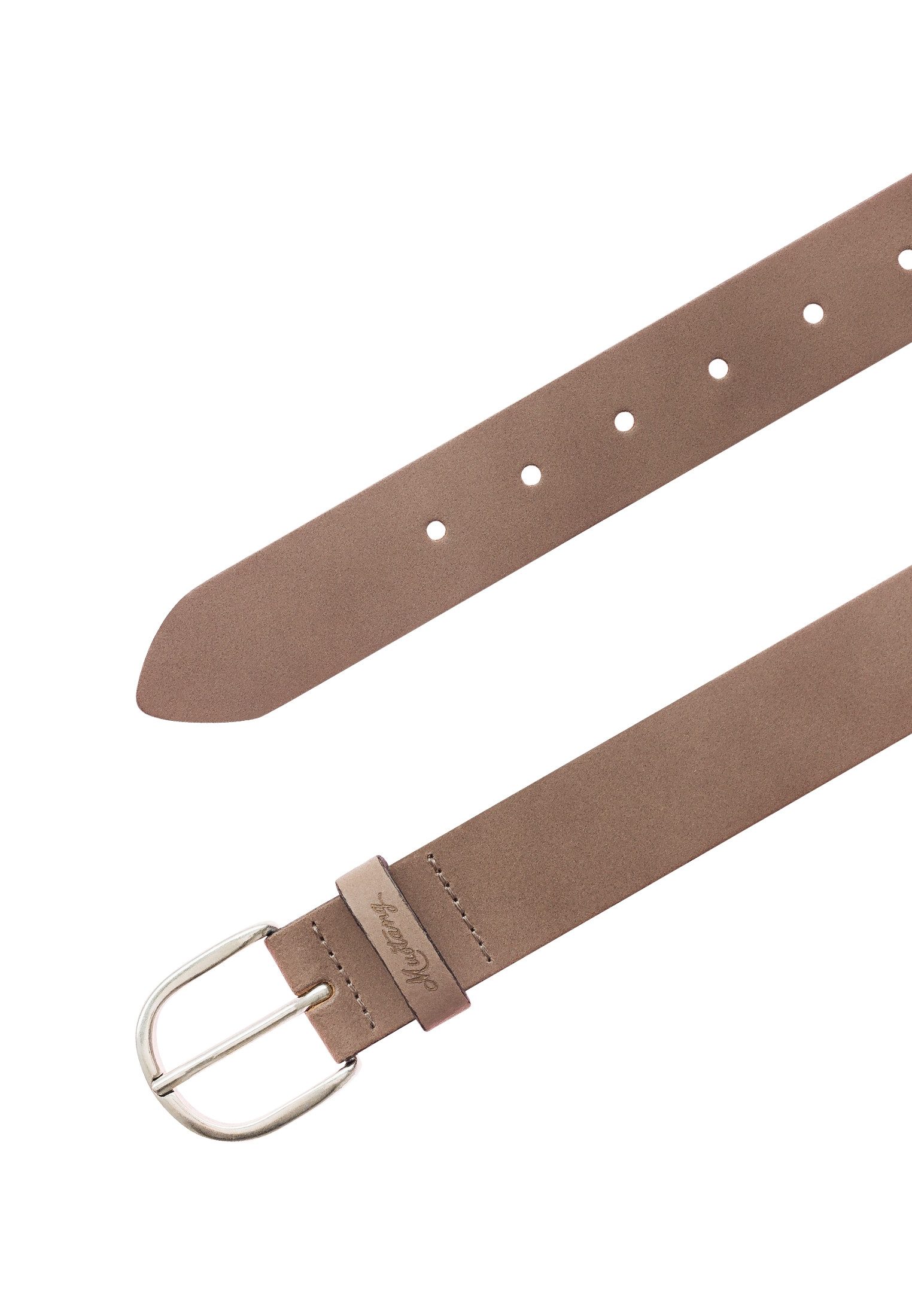 MUSTANG Ledergürtel Mit geprägtem MUSTANG-Logo auf der Schlaufe, 3,5 cm