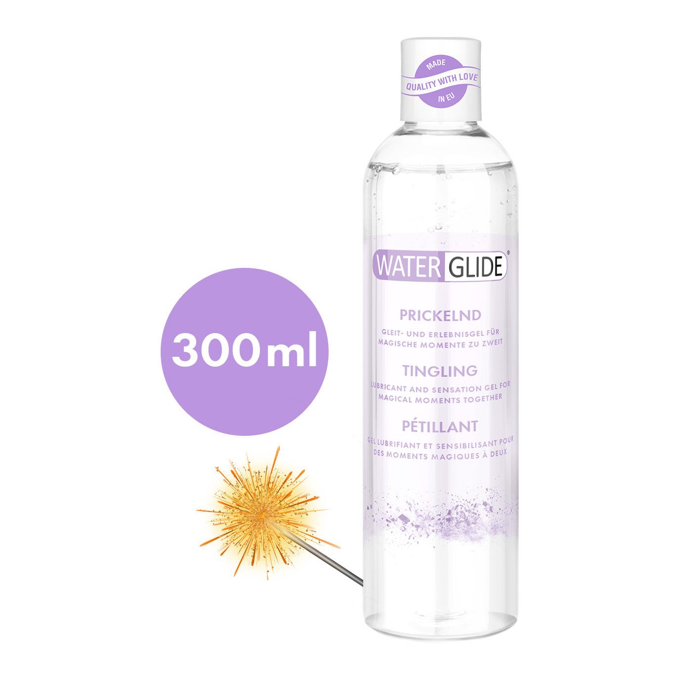 EIS Stimulationsgel EIS Waterglide 'Prickelnd', 300ml, Gleit-& Erlebnisgel, wasserbasiert, 0-tlg.