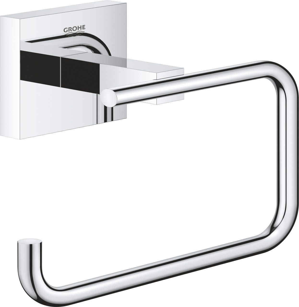 Toilettenpapierhalter Grohe Start Cube WC-Papierhalter chrom klebbar