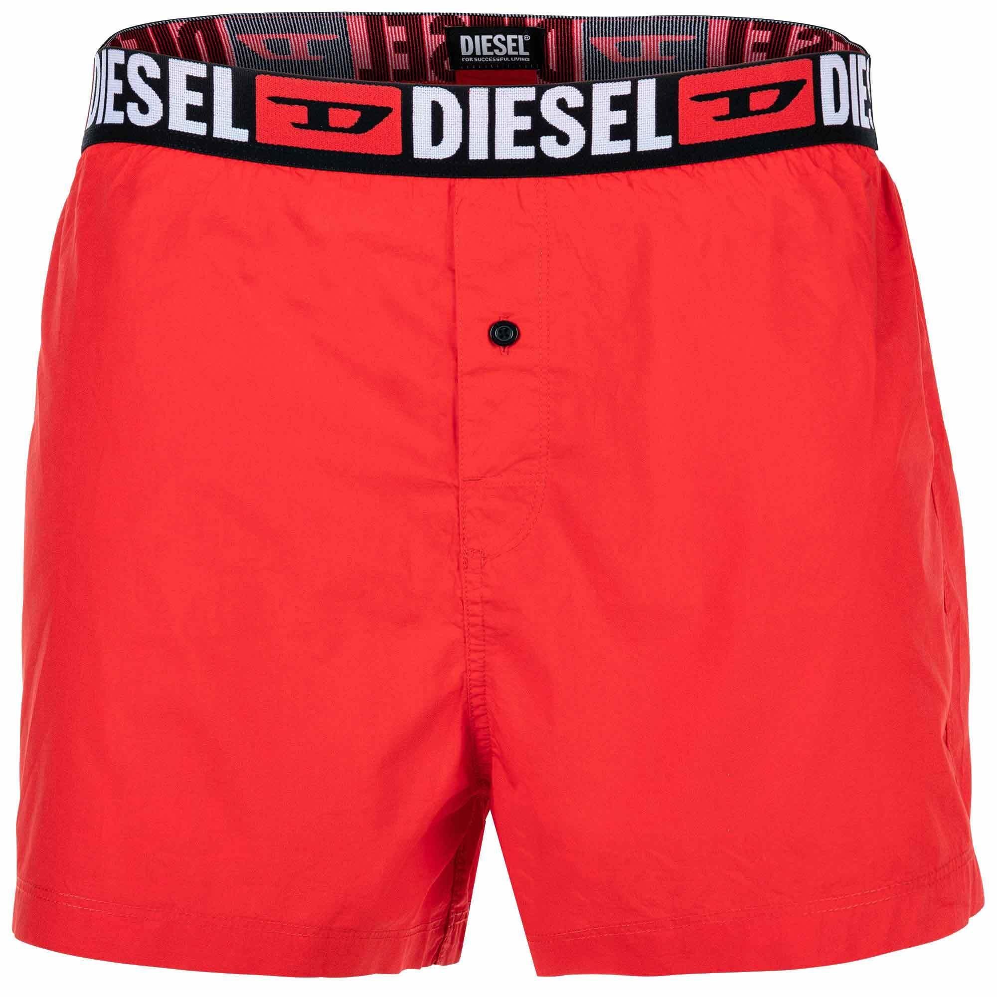 Grün/Rot - Herren 2er Boxershorts Web-Boxershorts, Pack Diesel