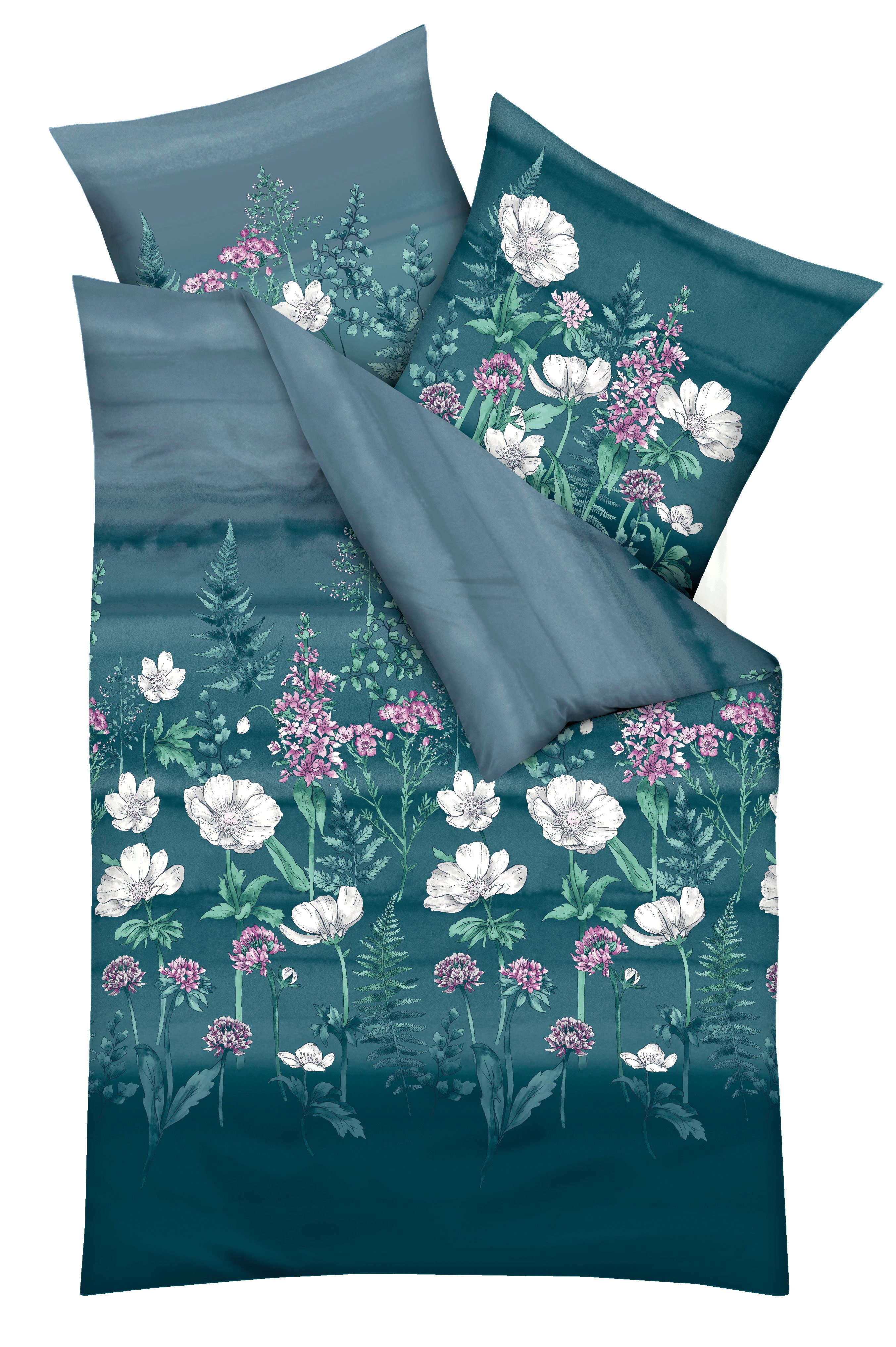 Kaeppel Bettwäsche Moody Floral, Mako-Satin, 2 teilig