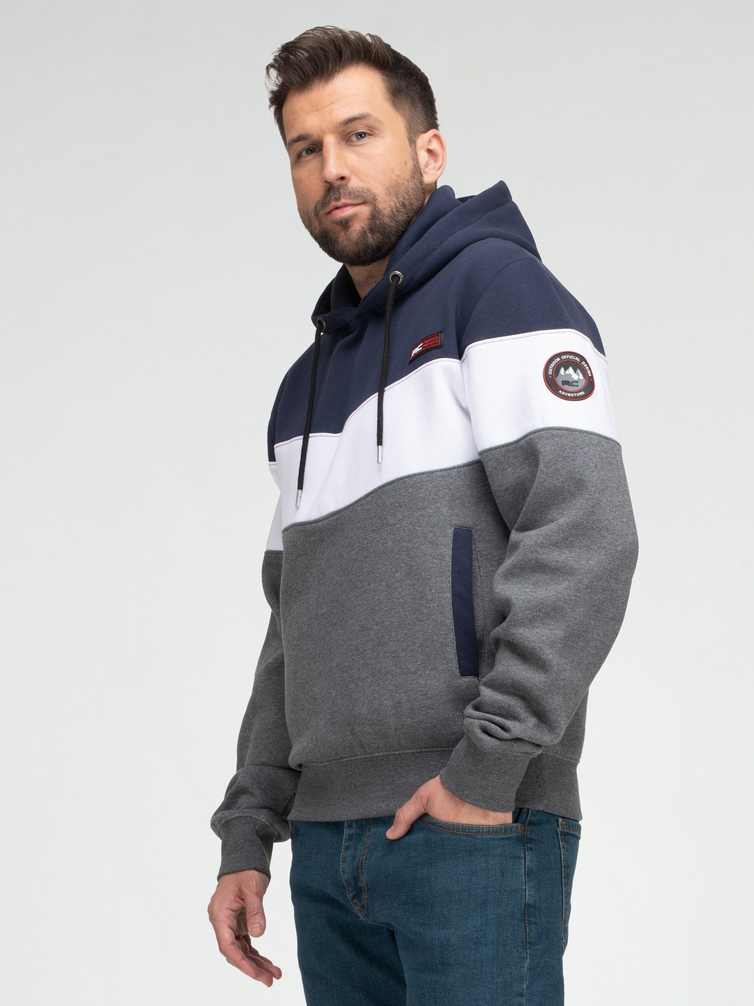 Rock Creek Kapuzenpullover Herren Hoodie Sweatshirt mit Kapuze H-407 – Bild 5 von 5