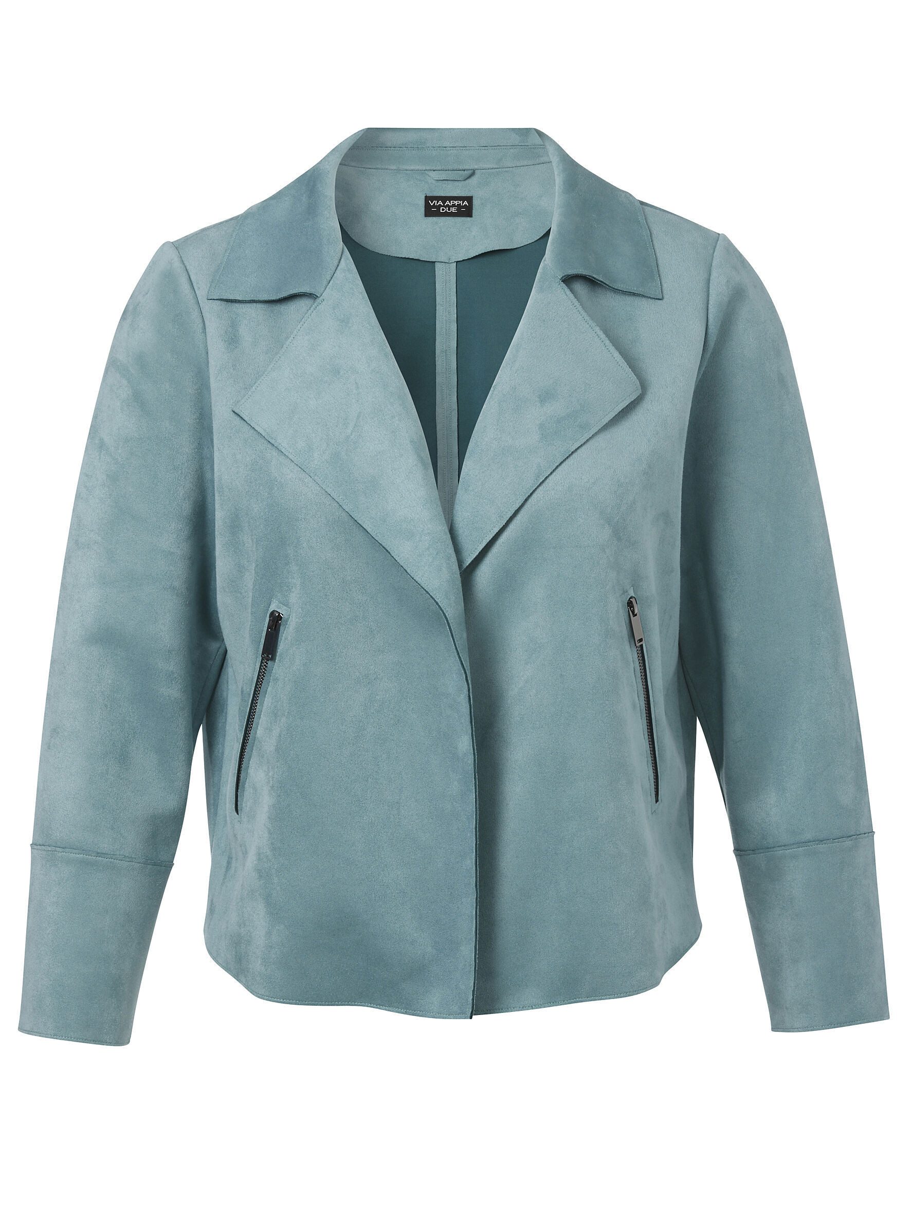 VIA APPIA DUE Jackenblazer (1-tlg) aus veganem Velours-Leder günstig online kaufen