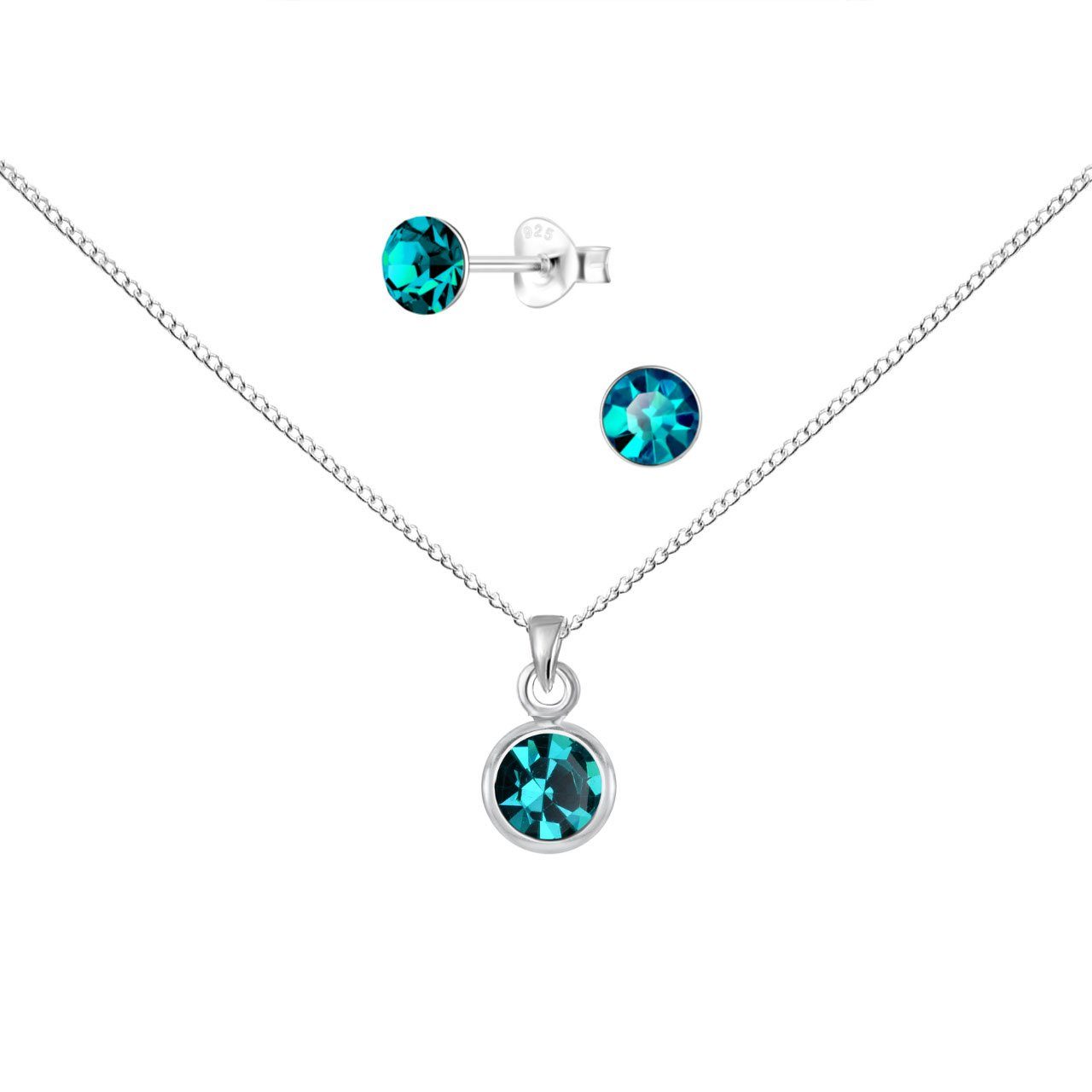 Schmuckset Kette mit Anhänger, Ohrstecker