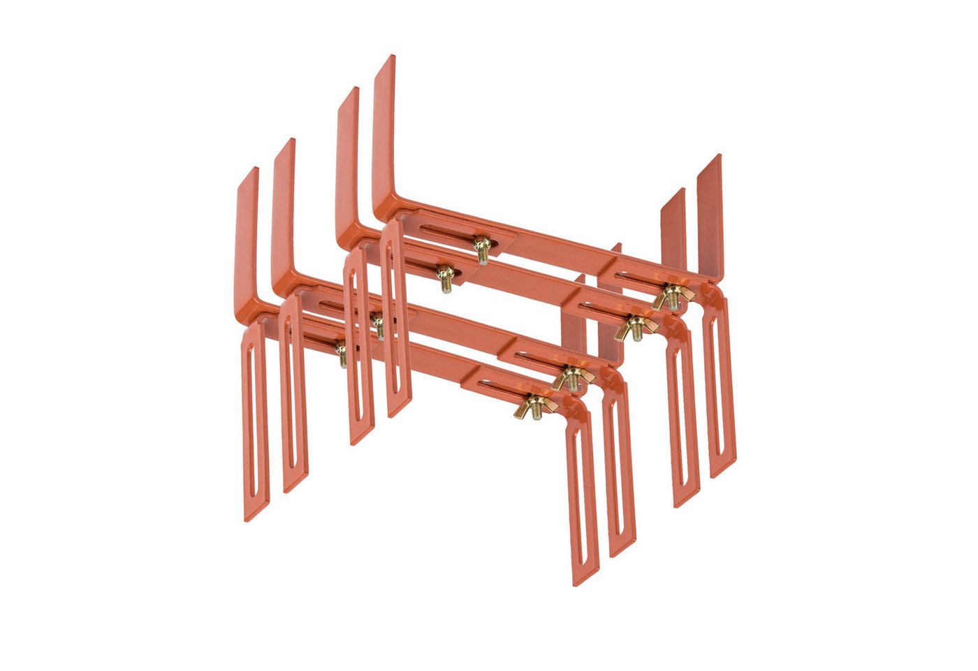 BigDean Blumenkastenhalter Standard H-Form Kasten Halter Balkonkastenhalter, bis 20 kg belastbar, Werkzeugfrei Verstellbar, Set, 2-St., Kastenhalter H-Form, Blumenkastenhalter H-Form, Brüstungen, Mauer oder Geländer