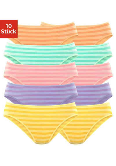 petite fleur Bikinislip (Packung, 10-St) aus elastischer Baumwolle