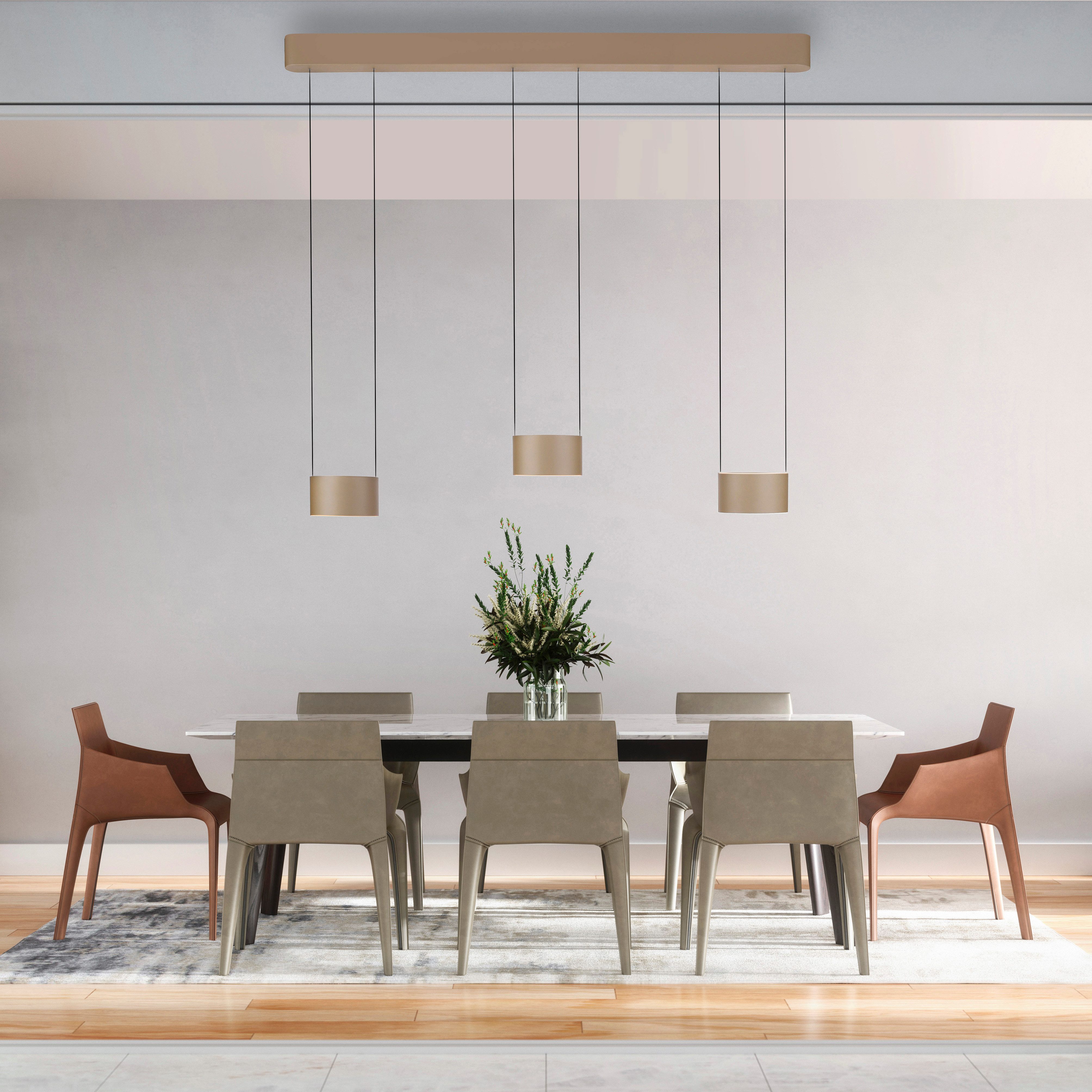 Neuhaus PURE LED Pendelleuchte PURE Clipse, CCT - über Fernbedienung, LED fest integriert, warmweiß - kaltweiß, Comfort Lift, CCT, dimmbar über Fernbedienung