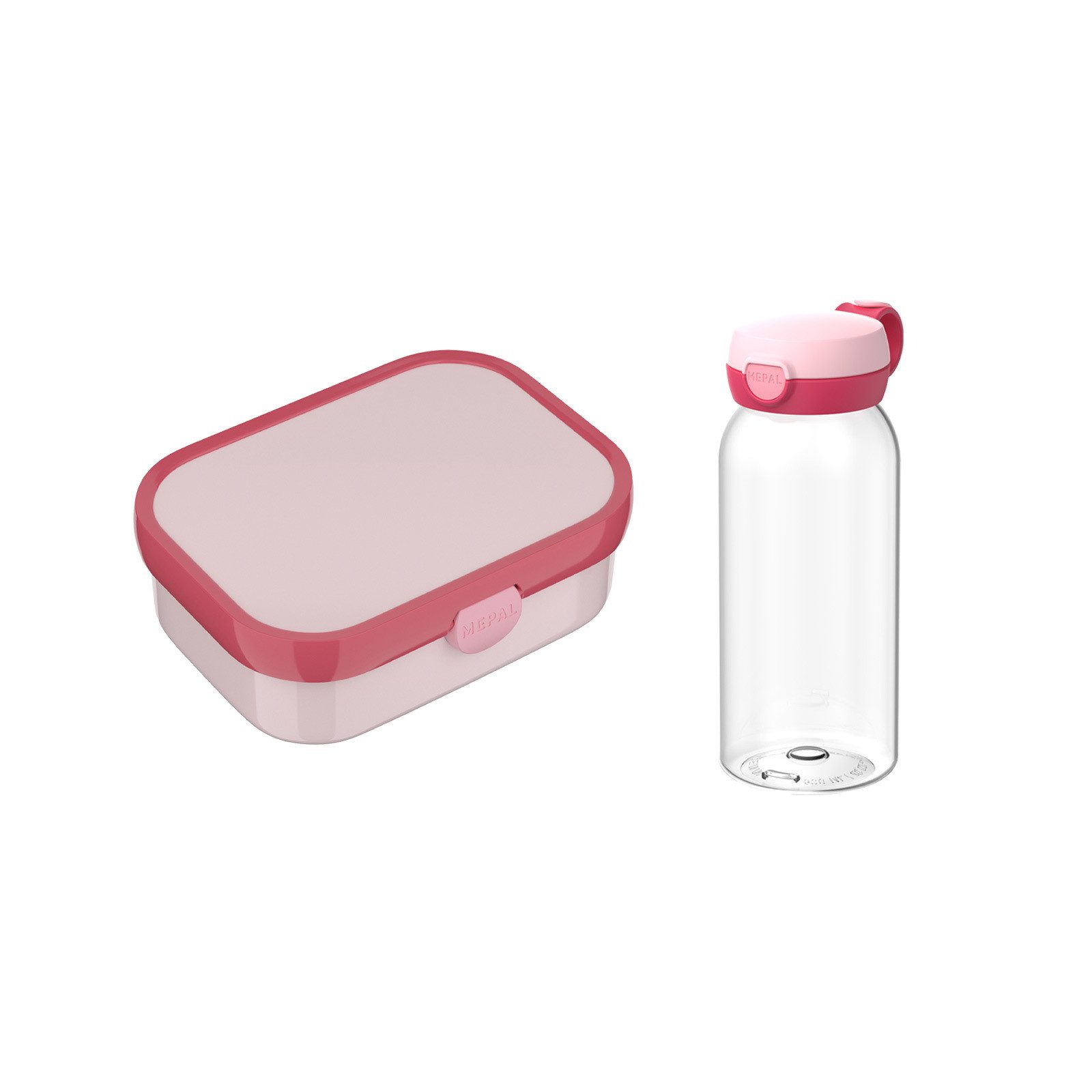 Mepal Lunchbox Campus Lunchset (Flasche mit Klappdeckel), Kunststoff, (2-tlg), Spülmaschinengeeignet