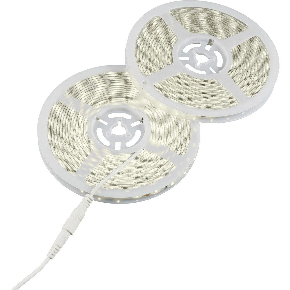 Sygonix LED Stripe Sygonix SY-6613008 LED-Streifen-Komplettset mit Stecker/Buchse 12 V, 600-flammig