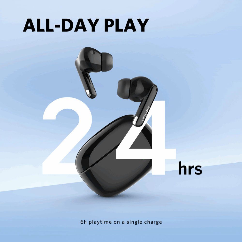 IPX7) 2 (Wireless, Std. Air Mini Ohrhörer Earfun TWS 24 5.2 In-Ear-Kopfhörer Bluetooth Mics, Spielzeit, 2