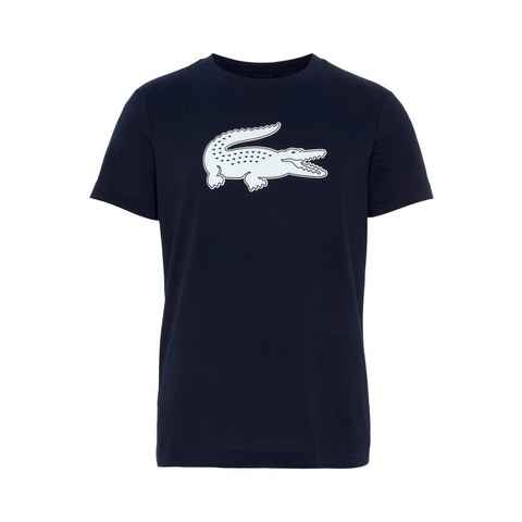 Lacoste Rundhalsshirt mit Logodruck auf der Brust