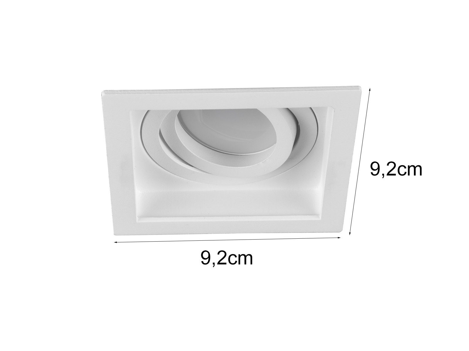 TRIO Leuchten LED Einbaustrahler, Dimmfunktion, LED wechselbar, Warmweiß, Deckenspot-s Einbau Bürobeleuchtung Deckeneinbauleuchte-n Weiß, Ø9cm