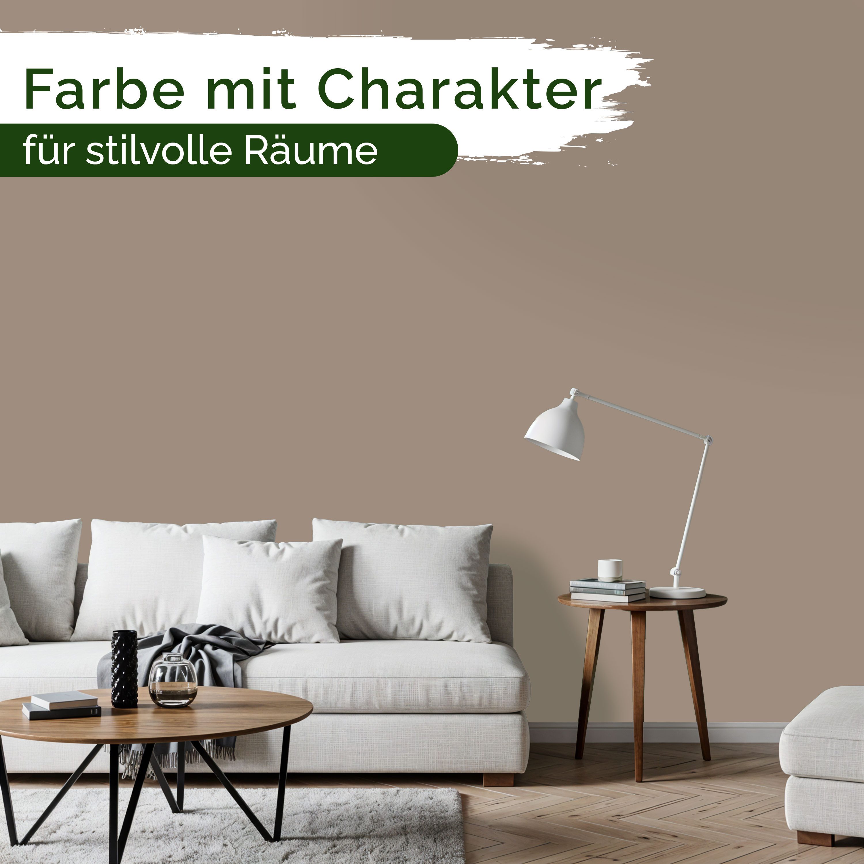 Veluxis Wandfarbe Veluxis® Edle Wandfarbe, für den Innenraum - Deckkraft-Klasse 1, Streifenfrei & tropfarm