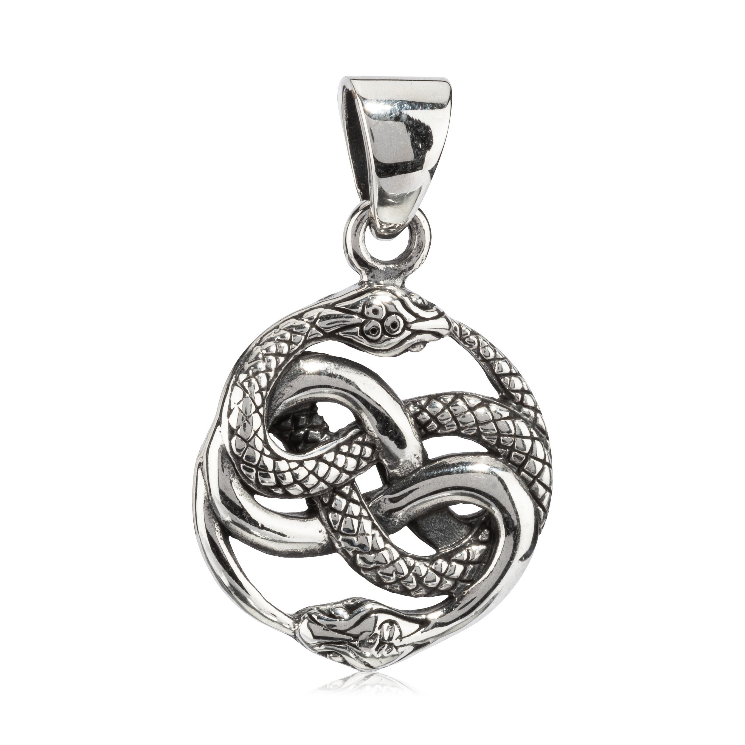 Silber Silberschmuck Schlangen 1,7cm Kettenanhänger Damen für 925 925 NKlaus T, Sterling Silber Auryn Kettenanhänger