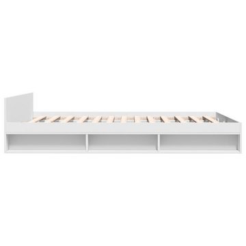 vidaXL Bett Bettgestell mit Schubladen Weiß 150x200 cm Holzwerkstoff
