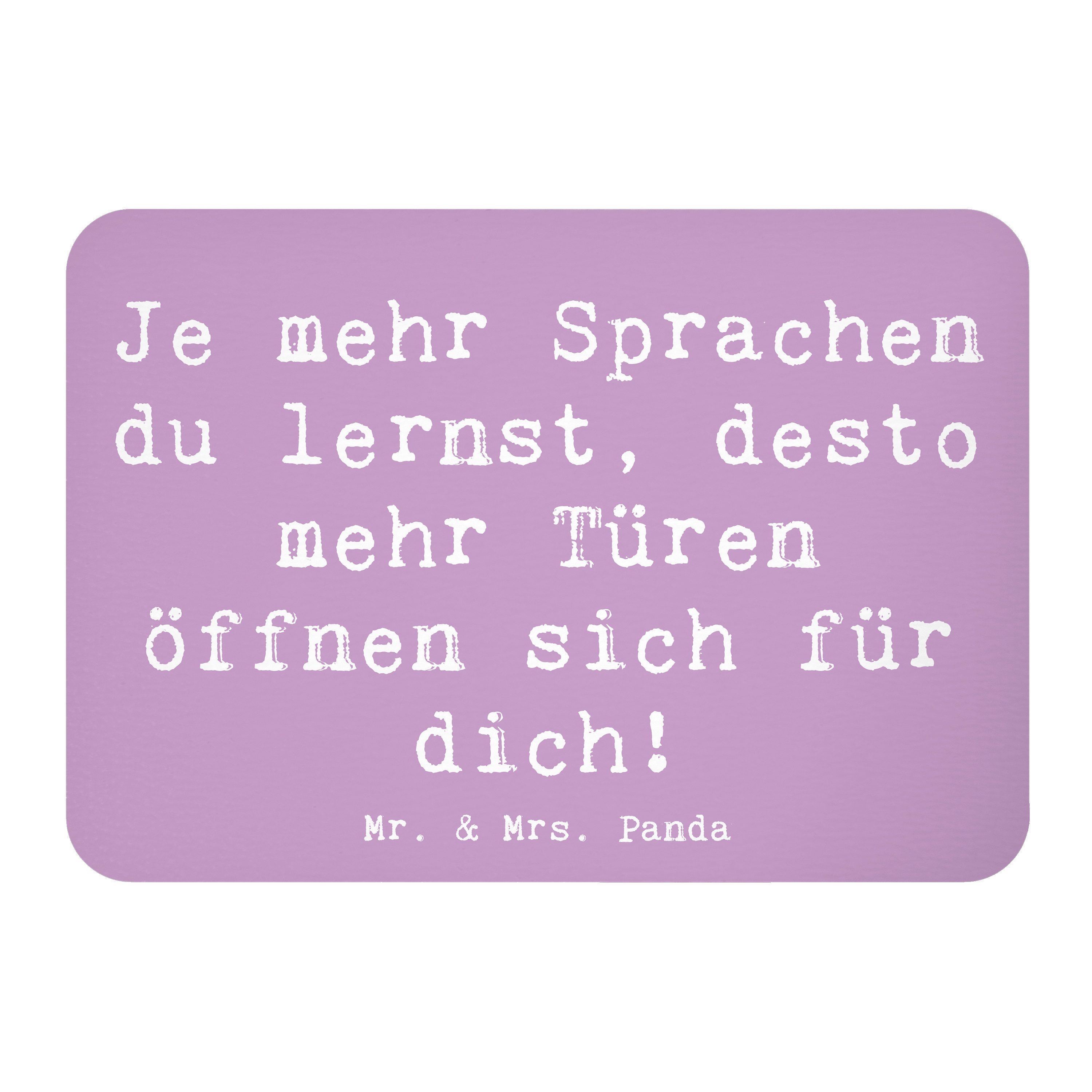 Magnet Spruch Sprachen lernen und anwenden - Lavendeltraum - Geschenk, Türen