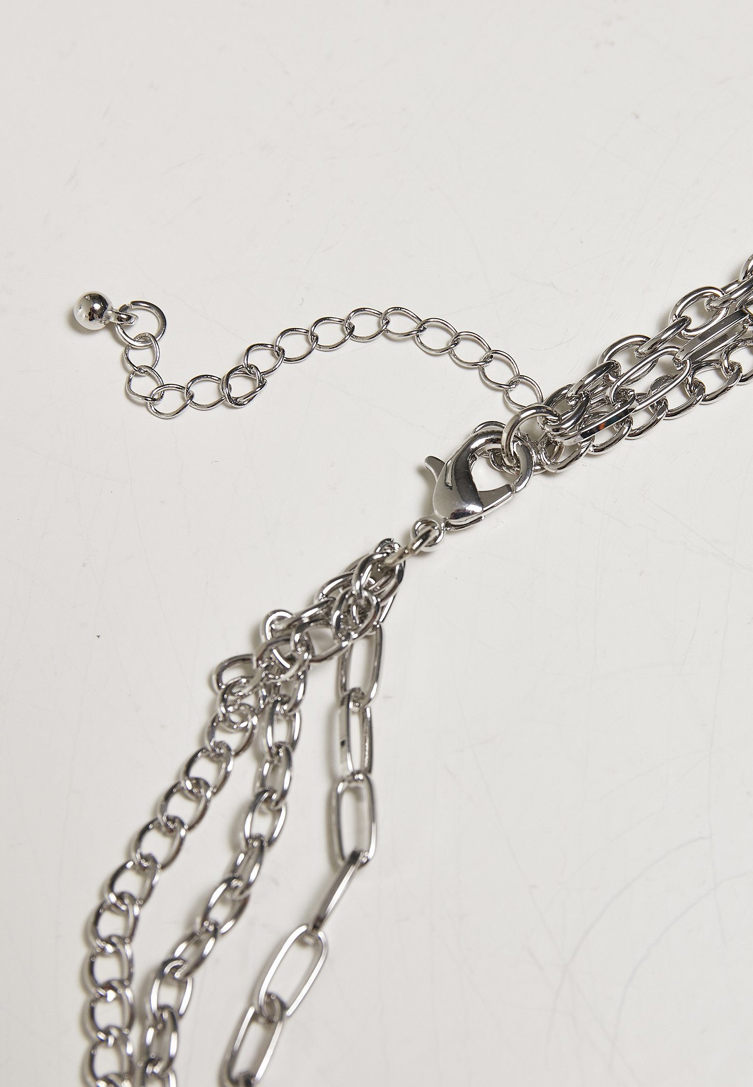 Accessoires URBAN CLASSICS silver Necklace Edelstahlkette Blade Razor