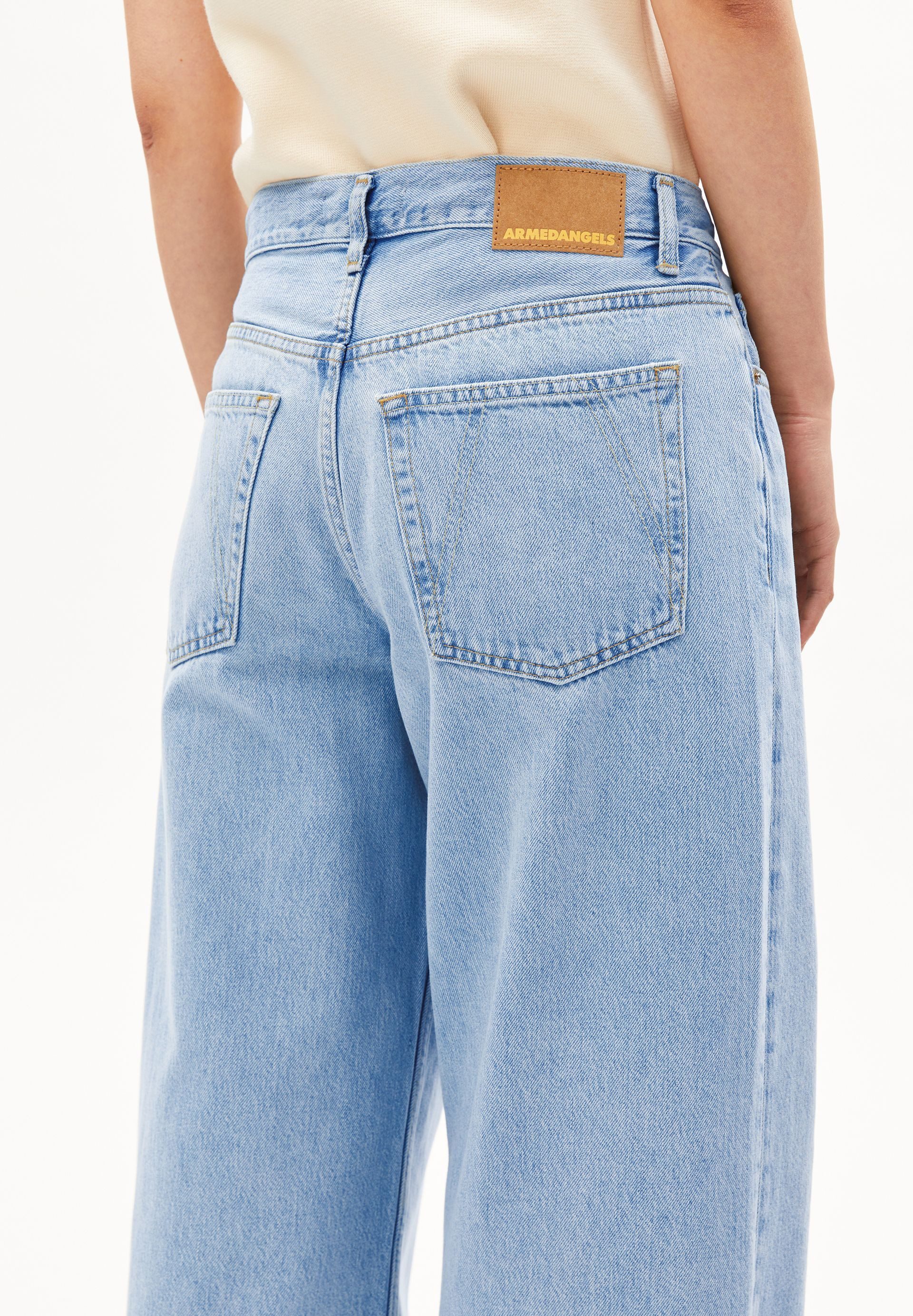 Armedangels Weite Jeans ASTRAEAAS Wide Jeans Bio-Baumwoll Mix (Non-Stretch, Loose Fit) Mid waist