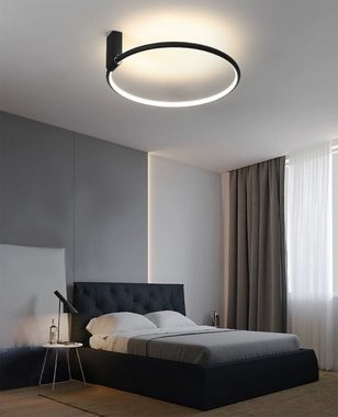 Ailiebe Design LED Deckenleuchte, Dimmbar, LED fest integriert, Tageslichtweiß, Warmweiß, Neutral, Designer Deckenlampe mit Fernbedienung für Wohnzimmer Schlafzimmer, 40cm 42W 3000lm 3000K-6000K, mit integrierter Memory Funktion