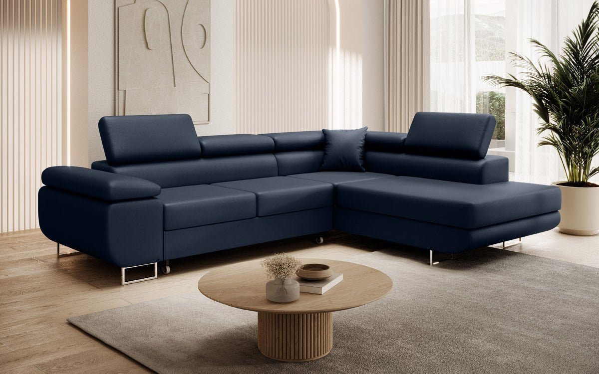 Luxusbetten24 Schlafsofa Designer Sofa Aston Kunstleder, günstig online kaufen