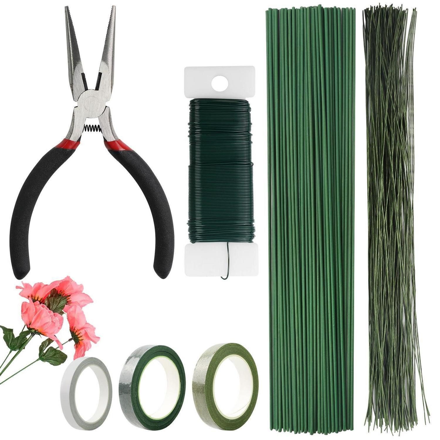 LuxusKollektion Kreativset Bastelset Blumen 155 Teile Floristik Zubehör Set