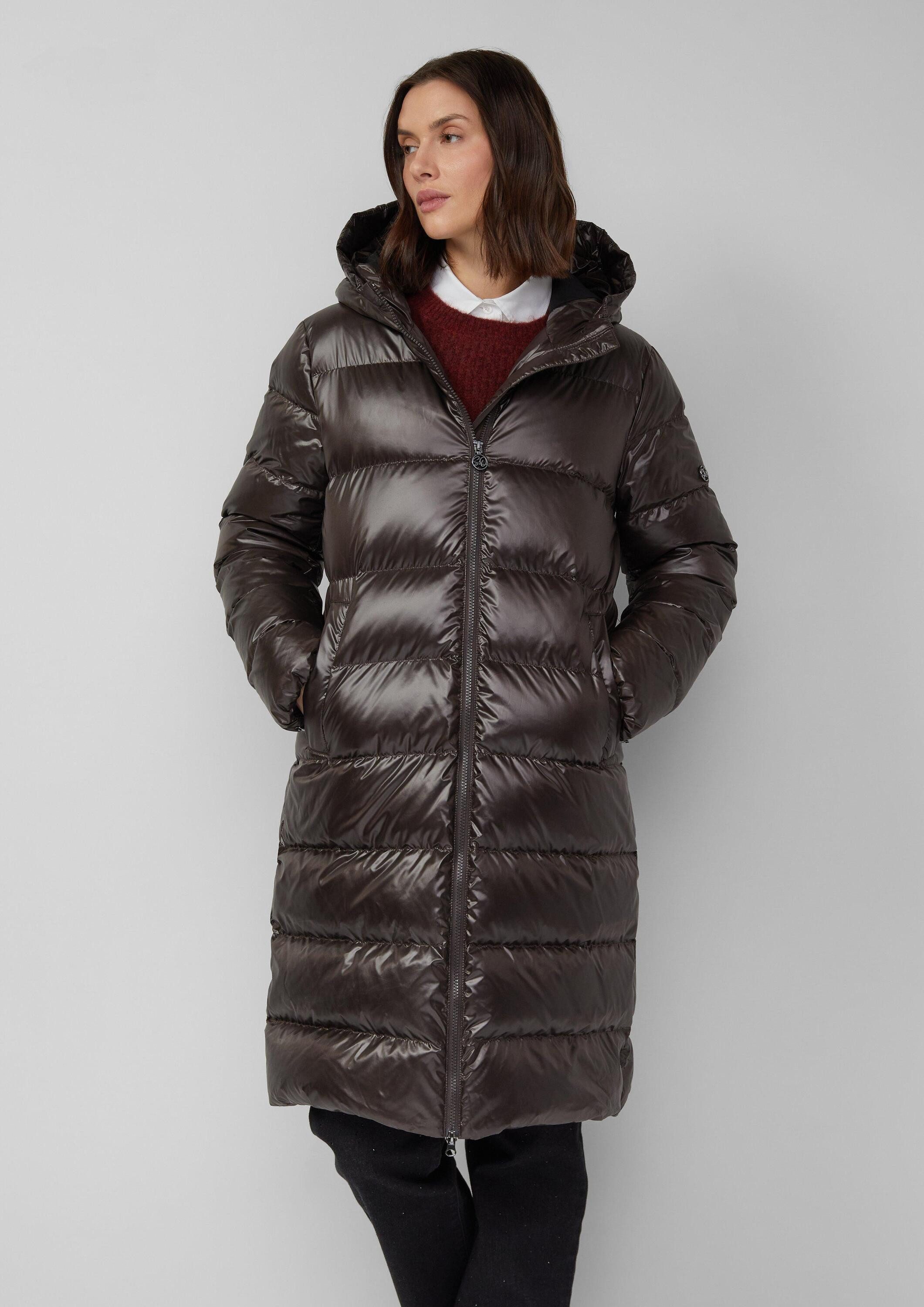 s.Oliver Wintermantel Outdoor-Mantel Kapuzen-Steppmantel mit recycelter Dau günstig online kaufen