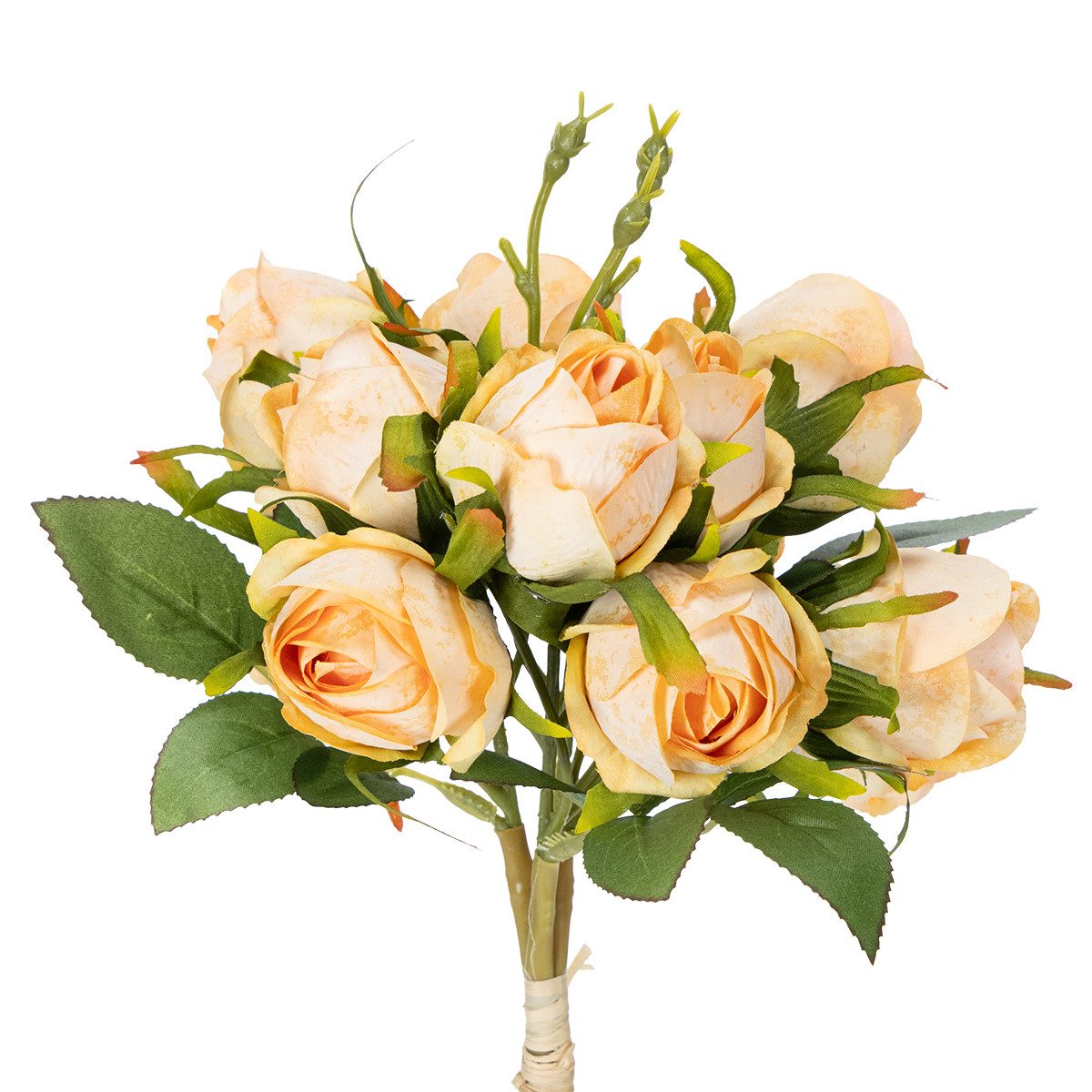 Kunstblume Kunstrosenstrauß dekorativ für stilvolle Wohnbereiche, 3 Stück, Florists Products, Höhe 31 cm