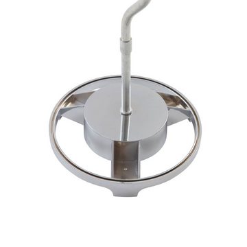 ELC European Lighting Circle Stehlampe Birkara, Leuchtmittel nicht inklusive, Modern, Eisen, Kunststoff, Stoff, grau, 2 flammig, E14, Textil