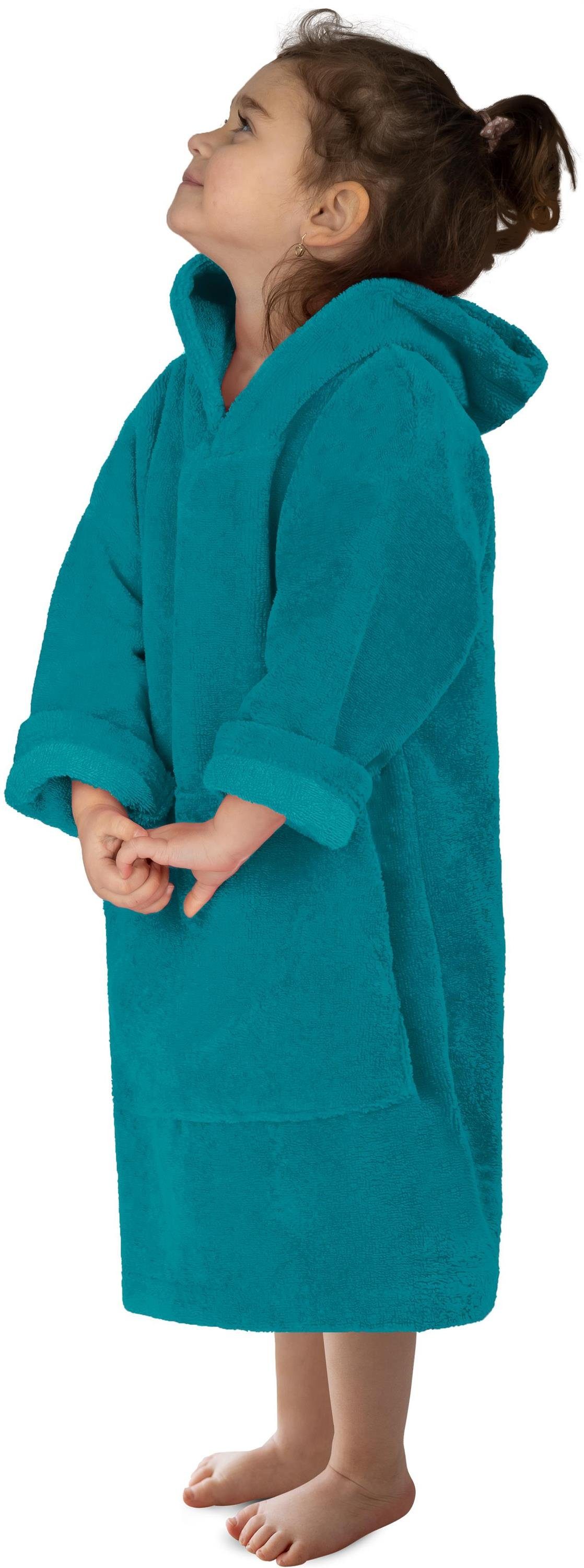 normani Badeponcho Kinder langarm Poncho 2-5 Jahre Pichilemu, Baumwolle, Kapuze, Schlupf, Kinderponcho mit trocknender Baumwoll-Innenseite