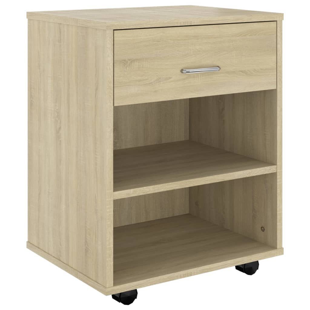 Aktenschrank Rollschrank Sonoma Eiche 46x36x59 cm Spanplatte