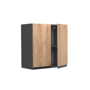 Vicco Hängeschrank Küchenschrank J-Shape 60 cm Anthrazit/Goldkraft