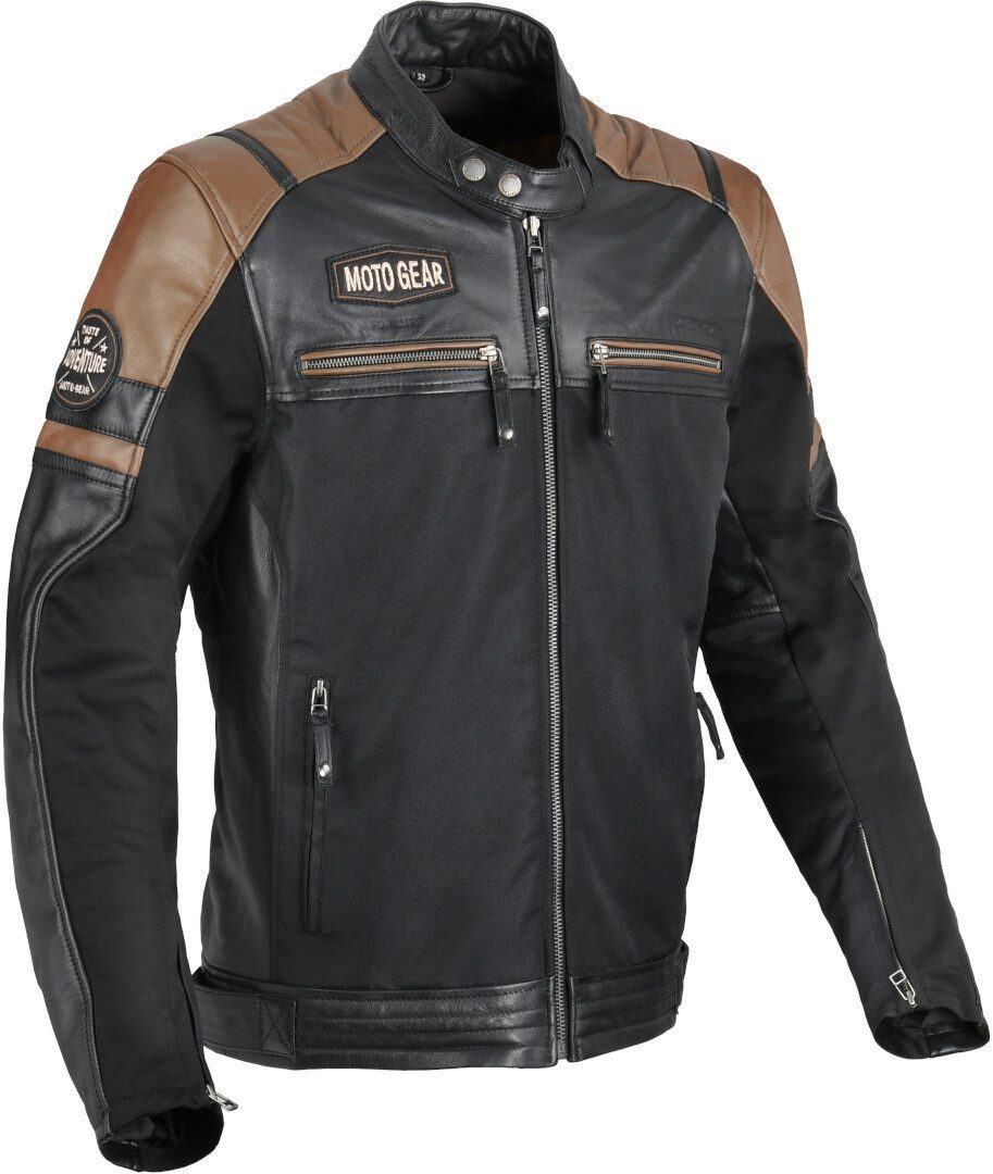 DIFI Motorradjacke Memphis Motorrad Leder- / Textiljacke protektoren reißverschluss
