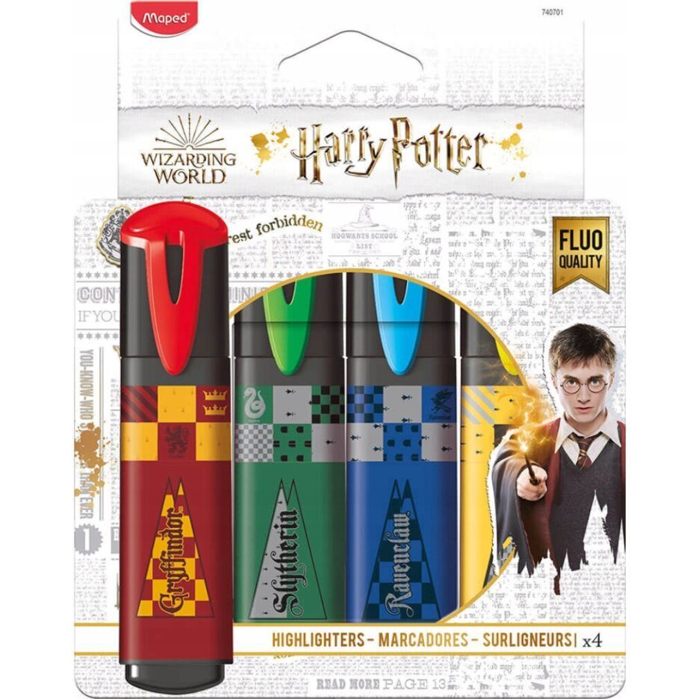 MAPED Marker 4 HARRY POTTER Textmarker farbsortiert
