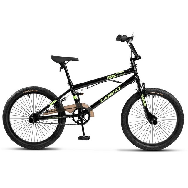 CARPAT SPORT BMX-Rad 20 Zoll BMX, 360° Rotor-System, Freestyle, 4 Stahl Pegs, 1 Gang, Kettenschaltung, Kinderfahrrad Jungenfahrrad Fahrrad für Kinder Jungen Mädchen