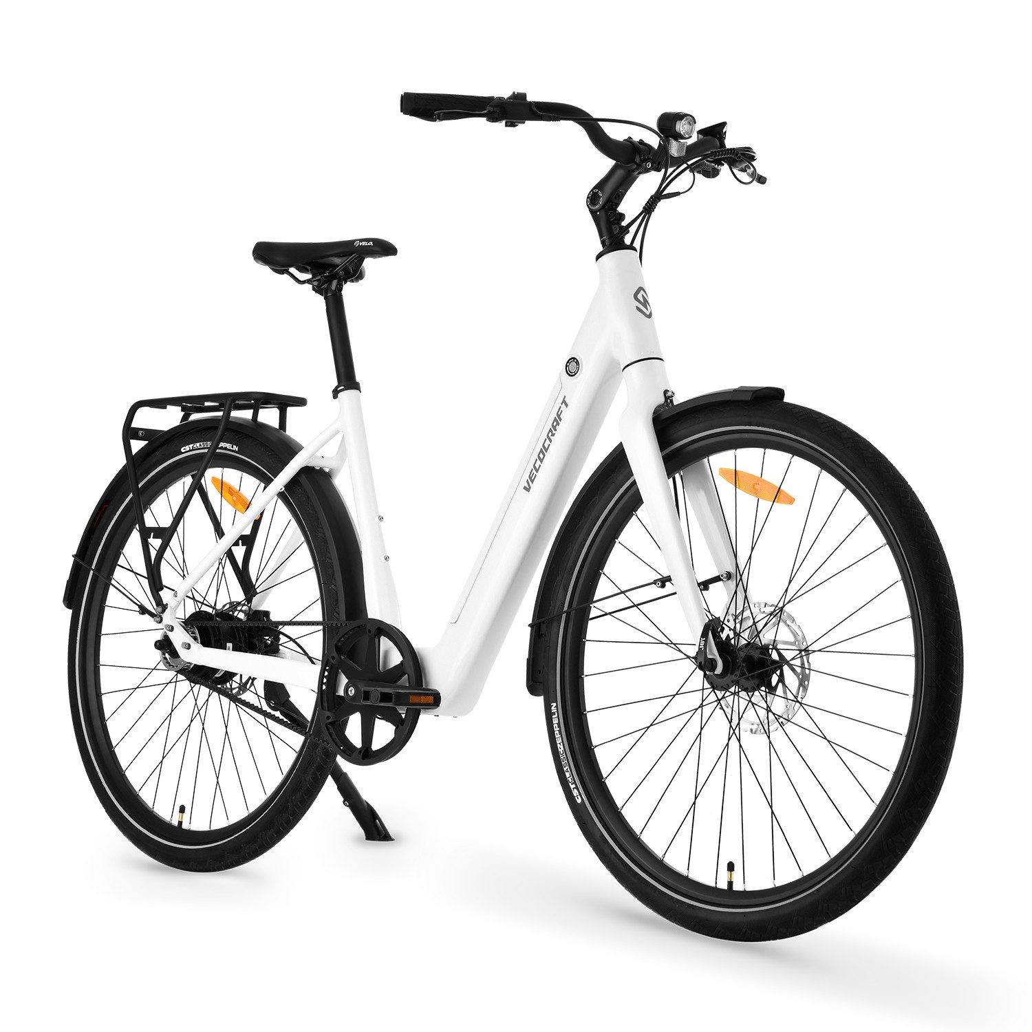 VECOCRAFT E-Bike Cityrad LUNA NEO 360Wh 100km 28 Zoll ebike TORQUE SENSOR Riemenantrieb, 1 Gang, Heckmotor, 360 Wh