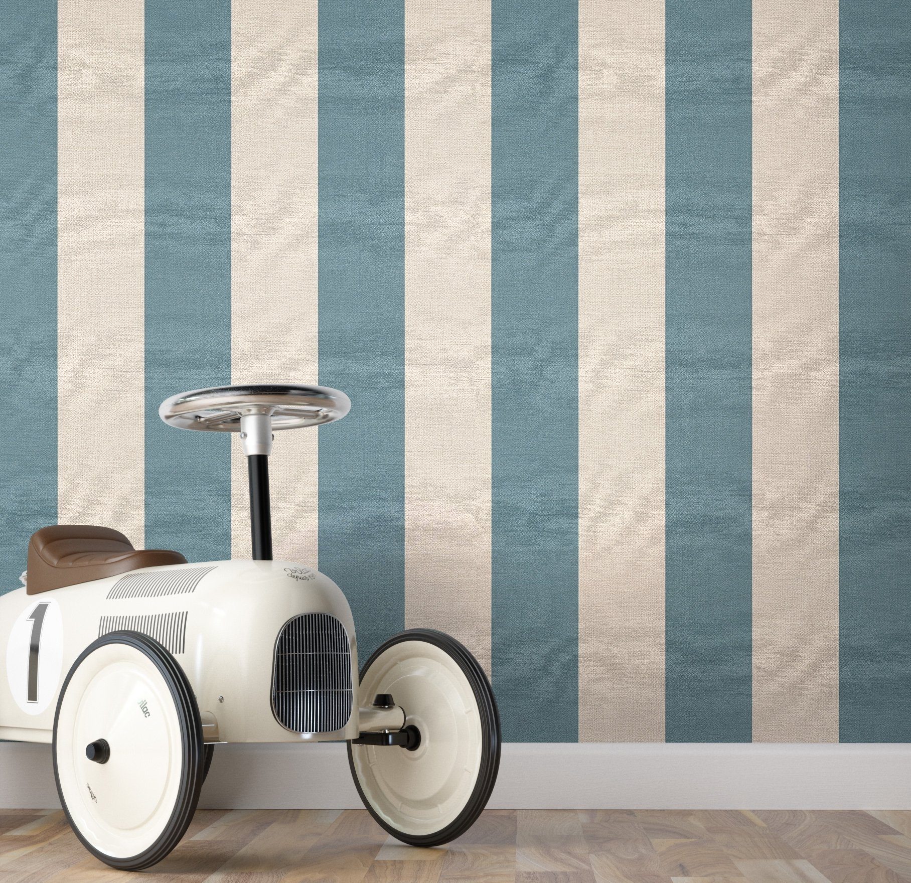 Newroom Vliestapete, Blau Tapete Modern Streifen günstig online kaufen