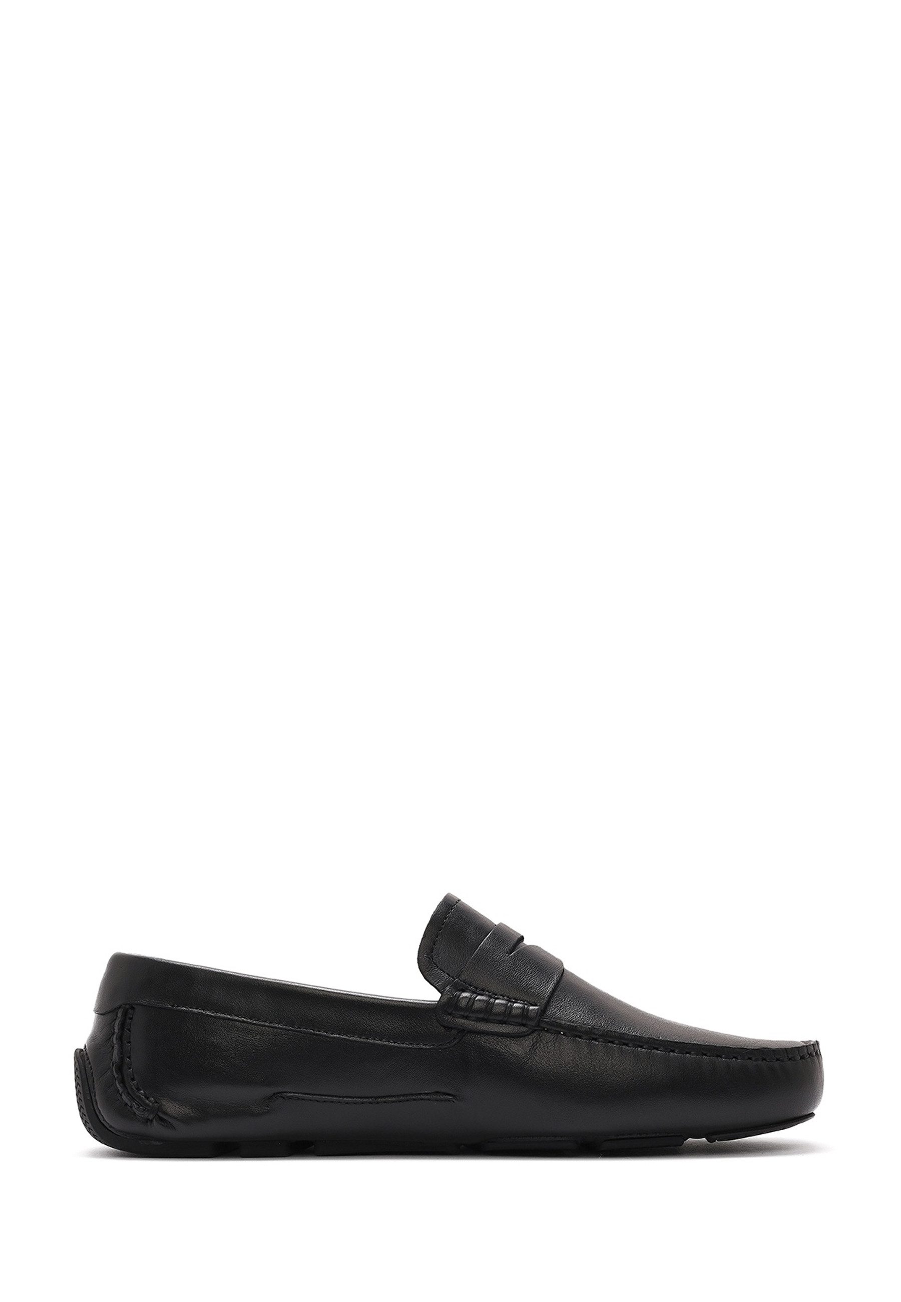 Derimod Lässige Loafer aus Leder Loafer Echtes Leder, Lederfutter, Gummisohle, Slip-On, Penny-Detail