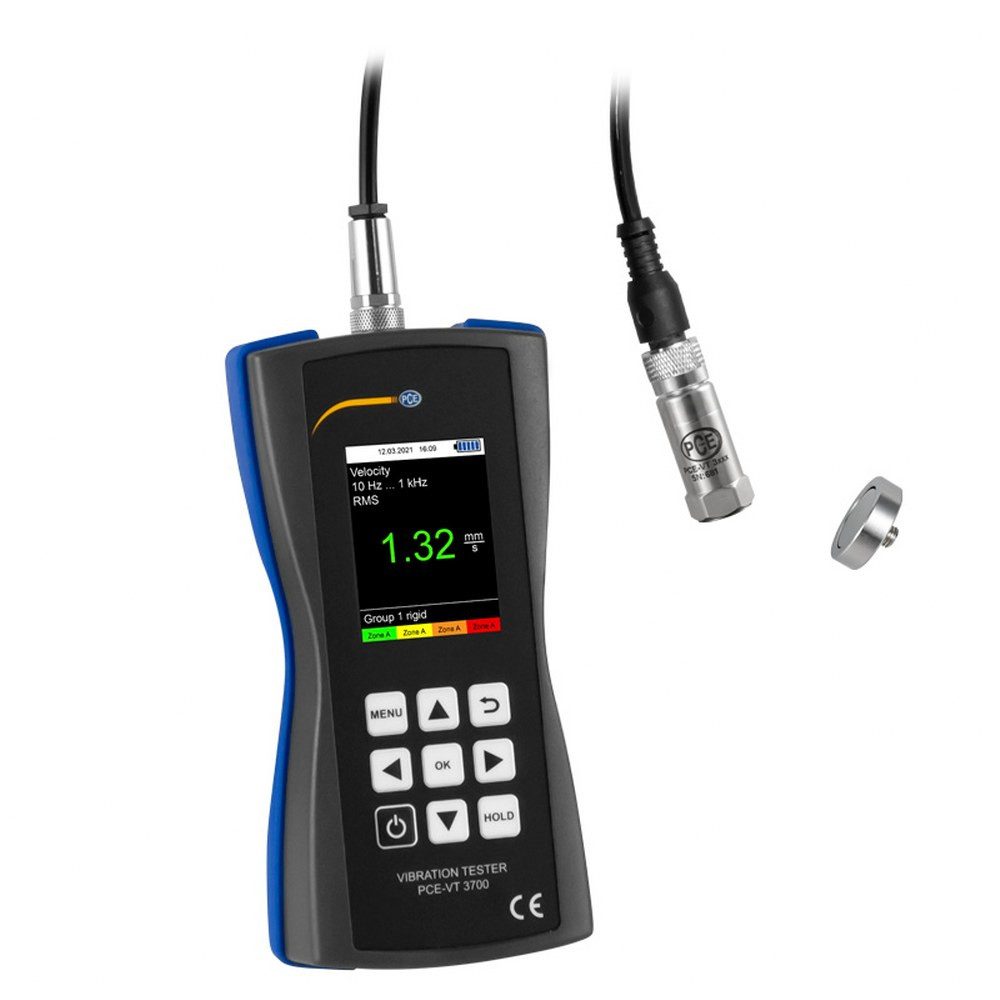 Lasermessgerät Beschleunigungsaufnehmer PCE-VT 3700