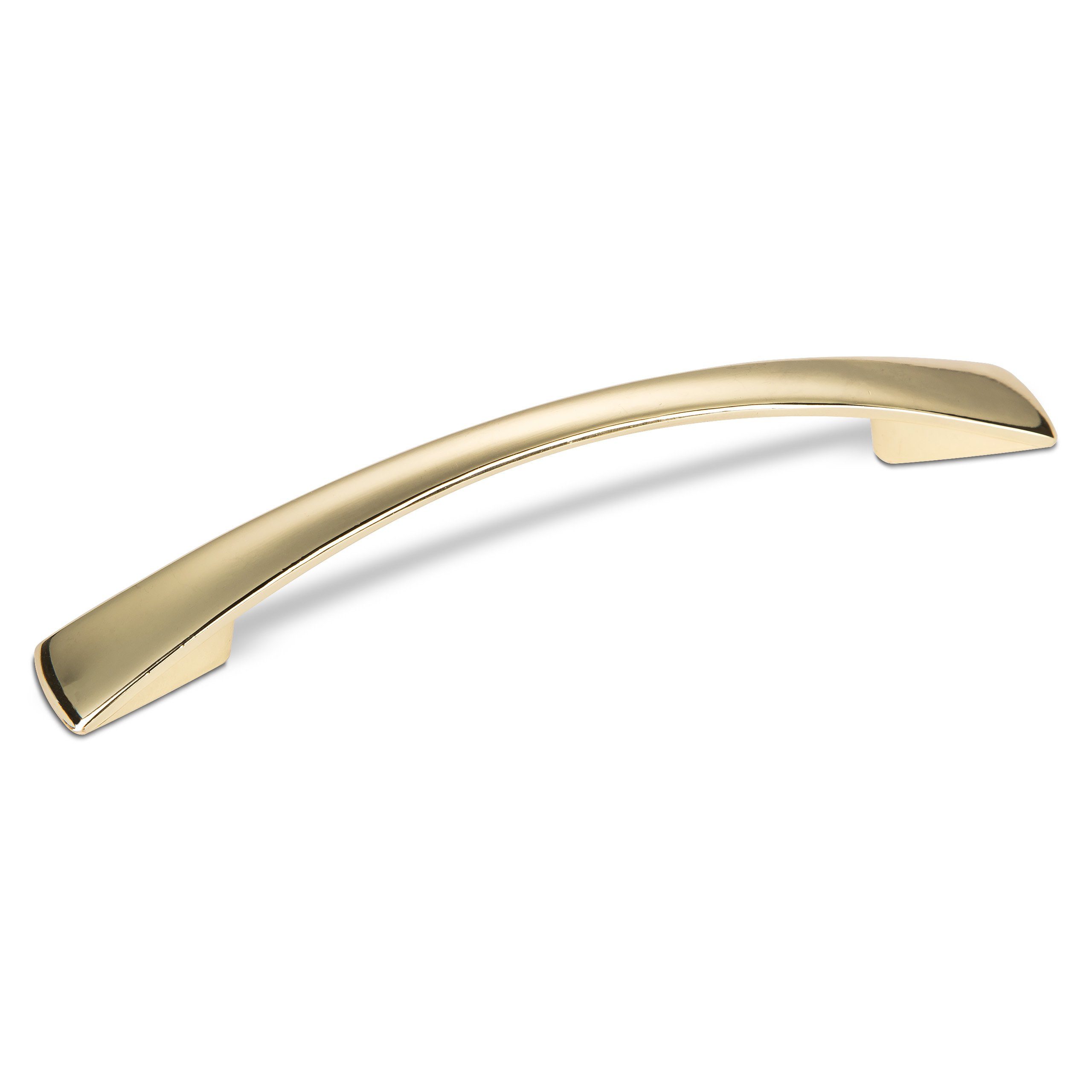 SO-TECH® Möbelgriff Bogengriff JAN Bohrlochabstände 96 - 128 mm, BA 96 mm Messingoptik - inkl. Schrauben