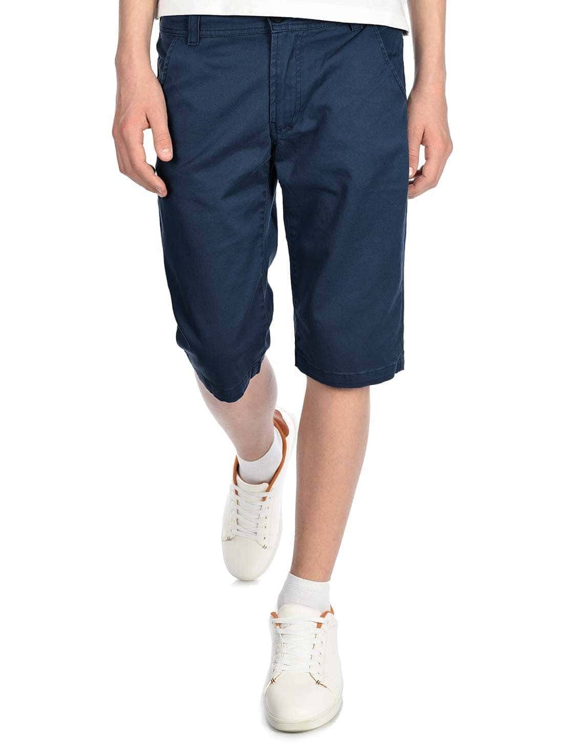 BEZLIT Chinoshorts Jungen Chino Kinder (1-tlg) Bund elastischem Shorts Navy mit