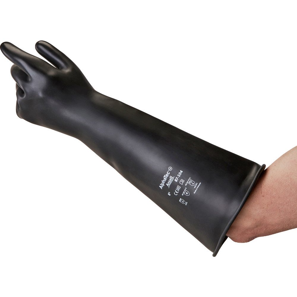 ANSELL Chemikalien-Schutzhandschuhe Ansell 87104095 AlphaTec Naturlatex Chemiekalienhandschuh Размер (Hands