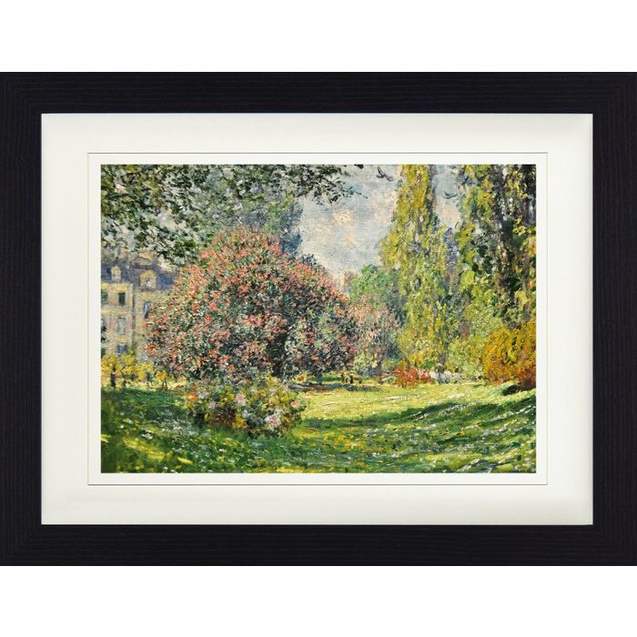 1art1 Bild mit Rahmen Claude Monet - Der Monceau-Park 1876 Detail