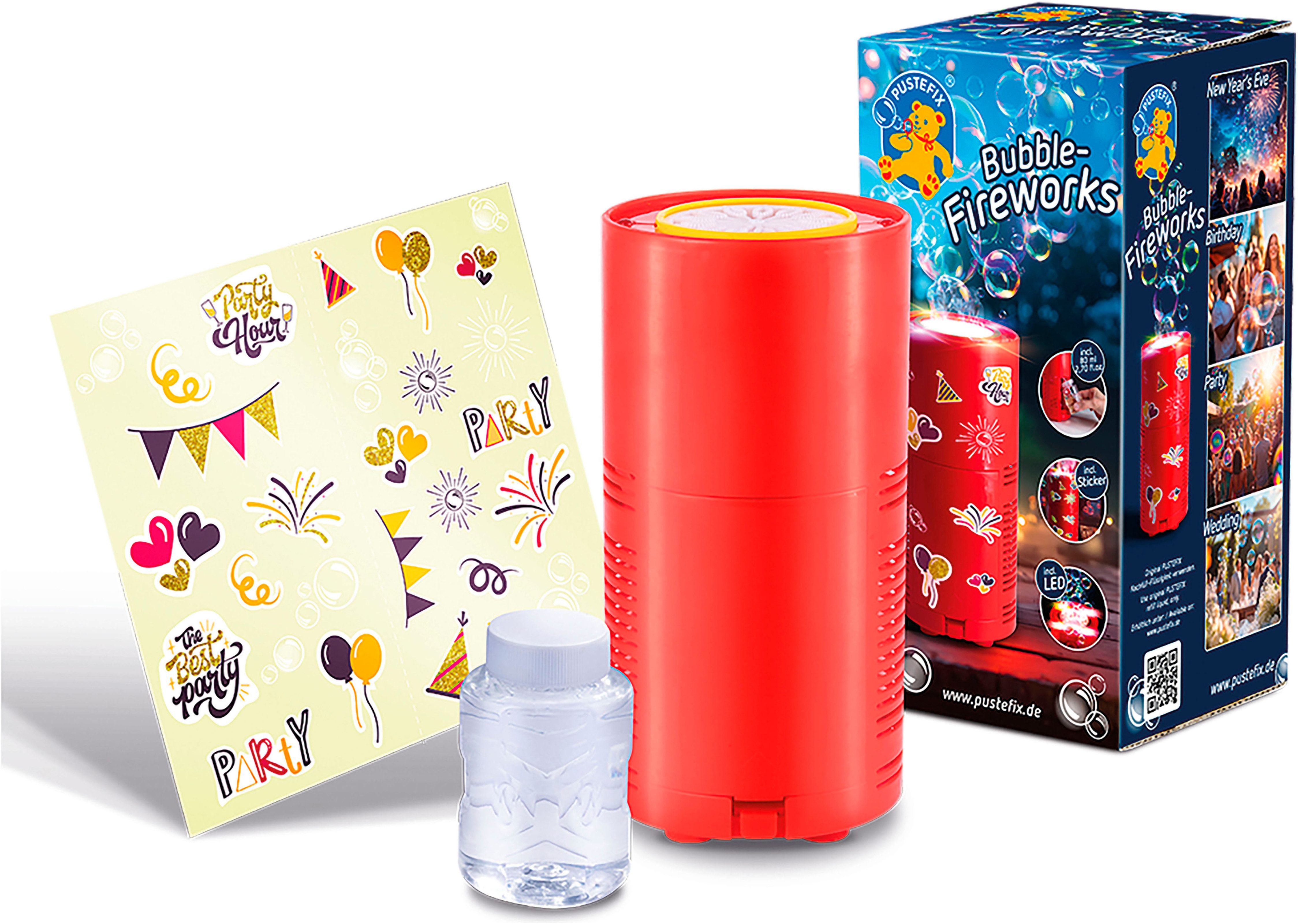 PUSTEFIX Seifenblasen Kanone Bubble Feuerwerk, mit LED-Licht günstig online kaufen