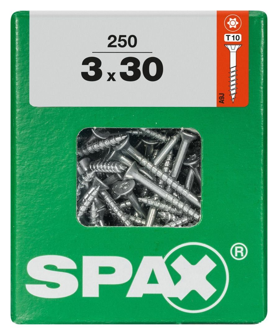 x 3.0 SPAX 30 TX Holzbauschraube 250 Universalschrauben - mm Spax 10
