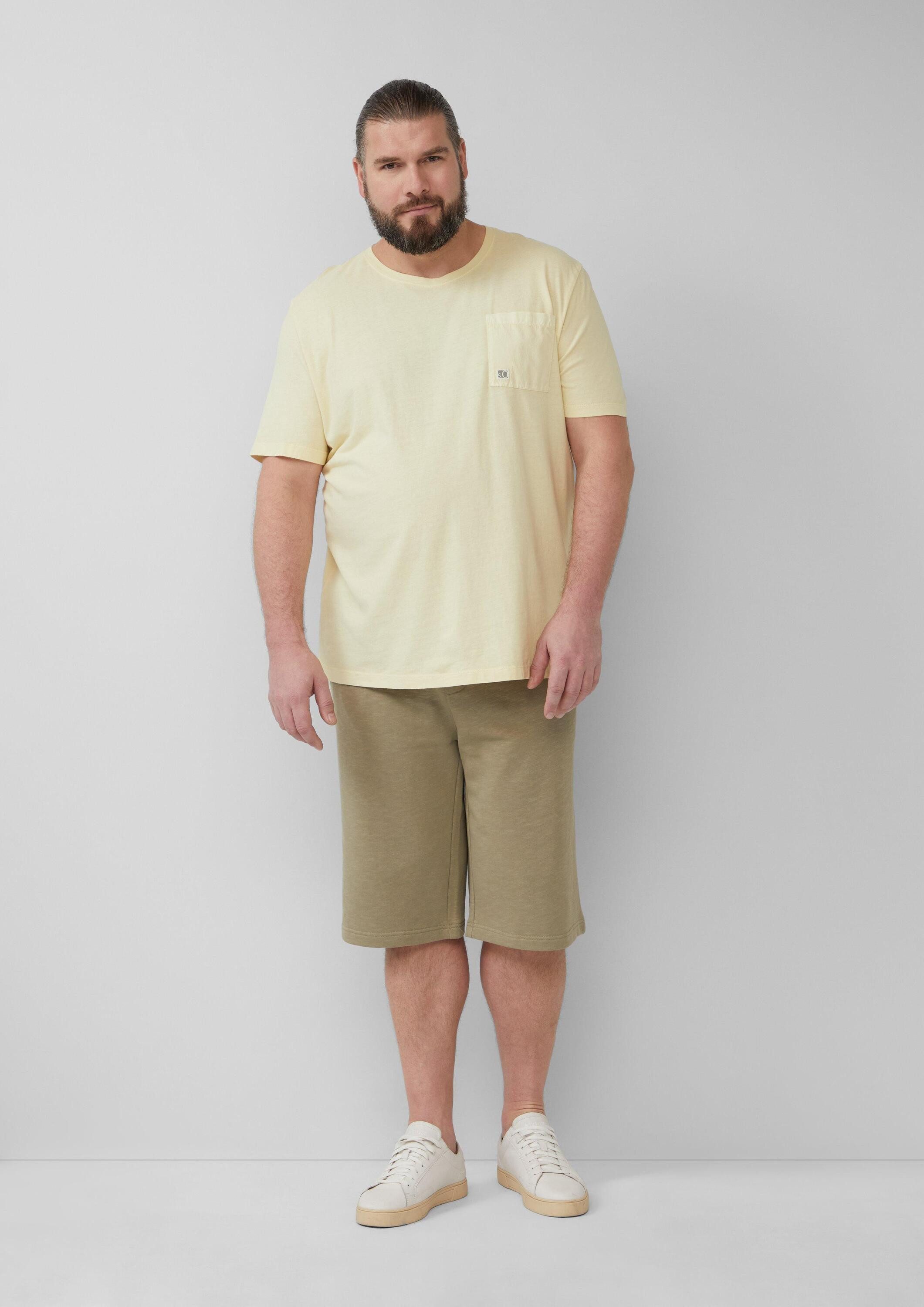 s.Oliver Shorts Bermuda DETROIT Detroit: Sweat-Bermuda mit Flammgarnstruktur im Relaxed Fit